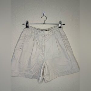 Ann Taylor Cream Bermuda Shorts Relaxed Fit